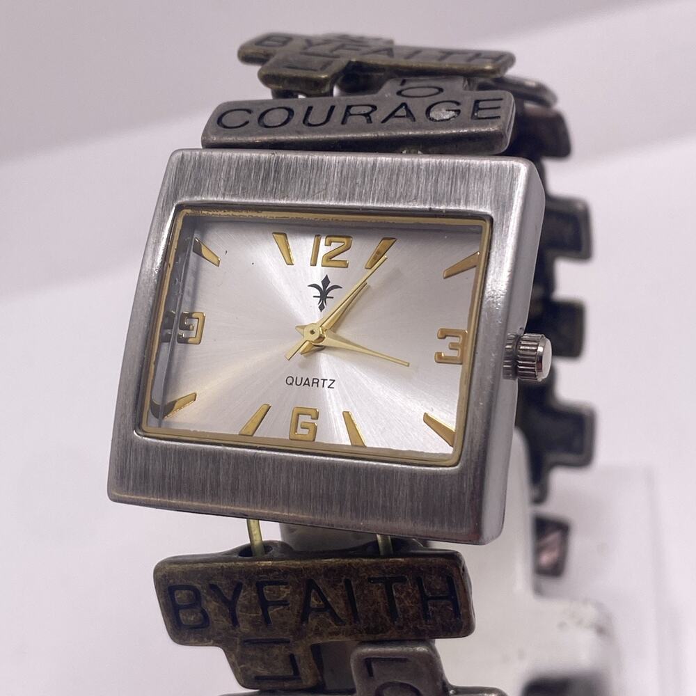Womens Love Faith Christ Beaded Watch Works New Battery